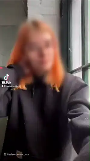 Orange Hair Fit Slowly Revealing Her Boobs On Tiktok Porn