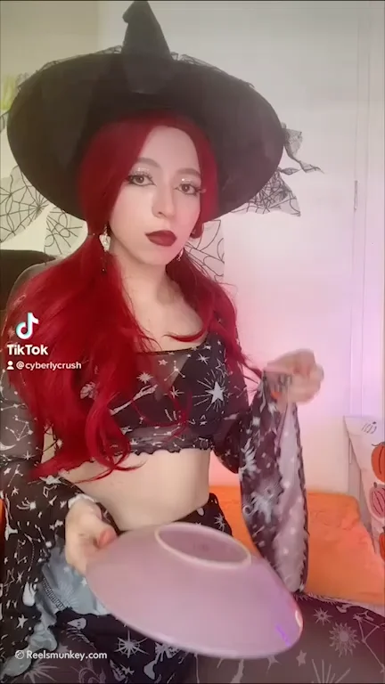 This Sexy Wizard Create Big Dildo From Thin Air