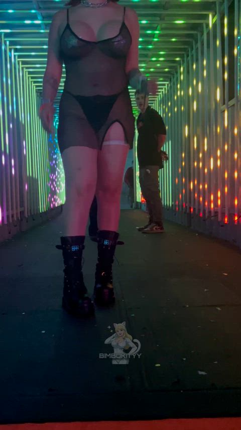 Big Tits Flashing Public Solo