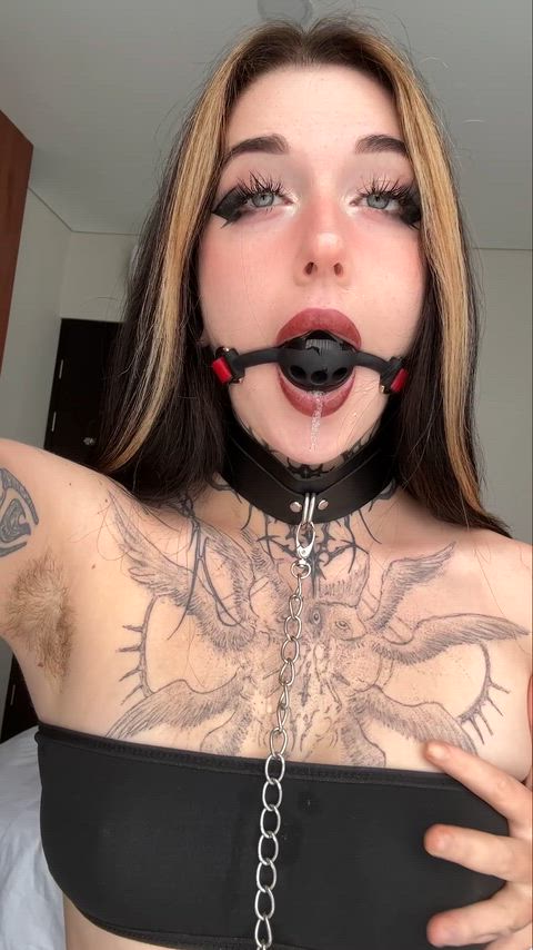Alt Ball Gagged Drool