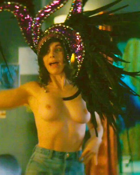 Alison Brie Hand Bra Topless