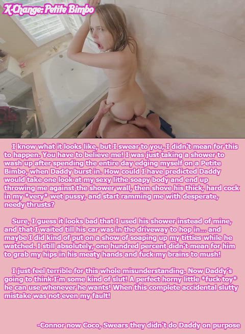 Caption Daddy Shower