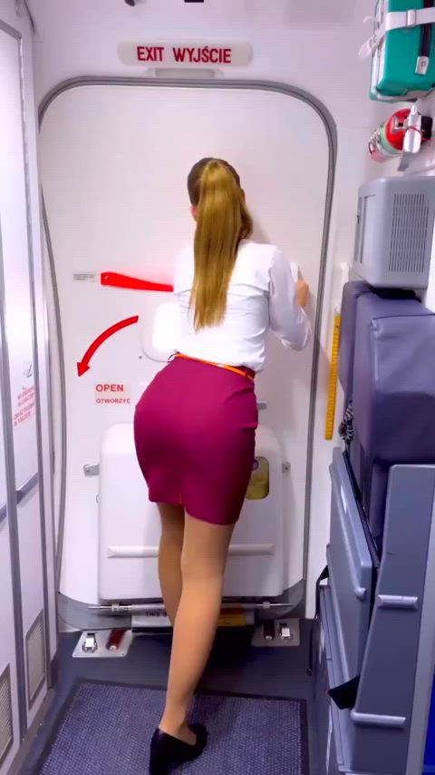 Airplane Stewardess Uniform
