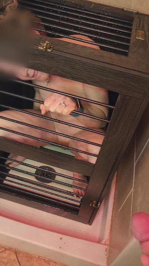 Blonde Caged Collar