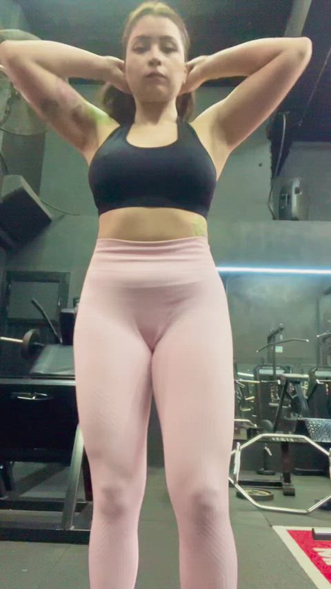 Gym Muscles Muscular Girl