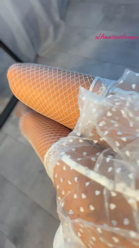 Fishnet Lingerie Pussy