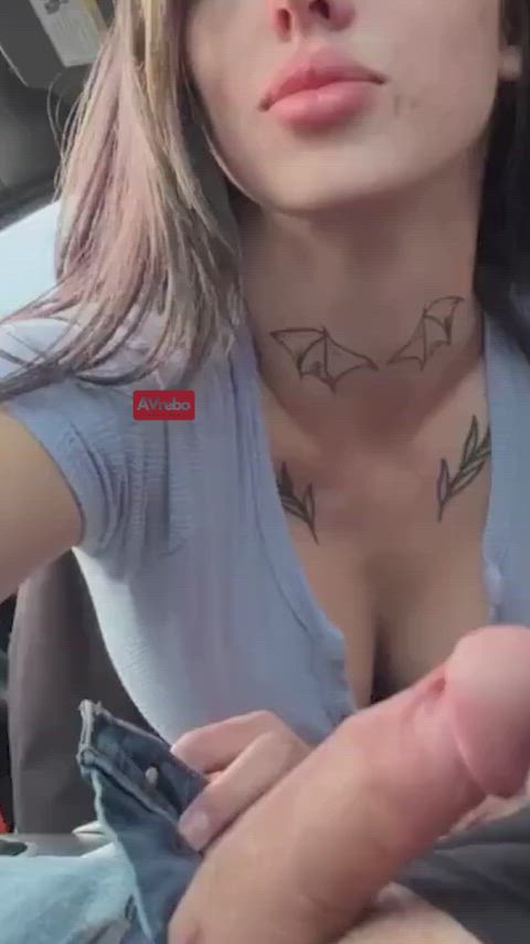 Blowbang Blowjob Car