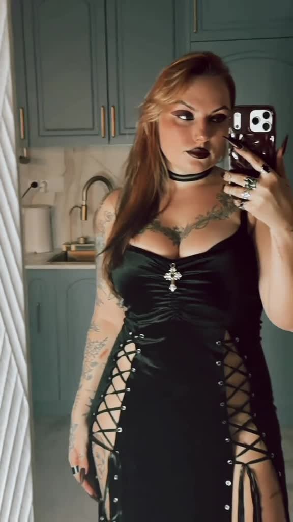 [User Submitted] Failed Serbian Goth TikTok Creator Doesn't Want You to Know She Secretly Loves BBC (3)