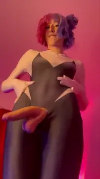 Emo Slut With A Thick Ass Fucks Both Holes