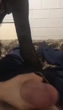 Woman rides a monster dildo