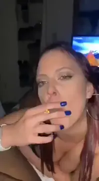 Seductive Deepthroat Bounce in Monster Cock