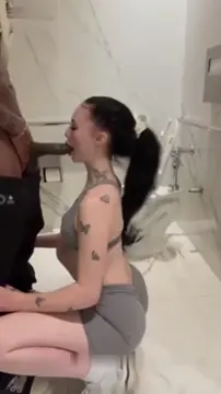 Bismon1337 Blowjob Cum Strip